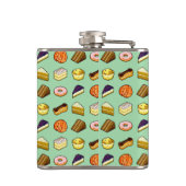 Mad About Cake Delicious Pastry Pattiserie Pattern Heupfles (Achterkant)