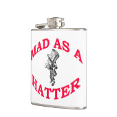 Mad als Hatter Flask Heupfles (Links)