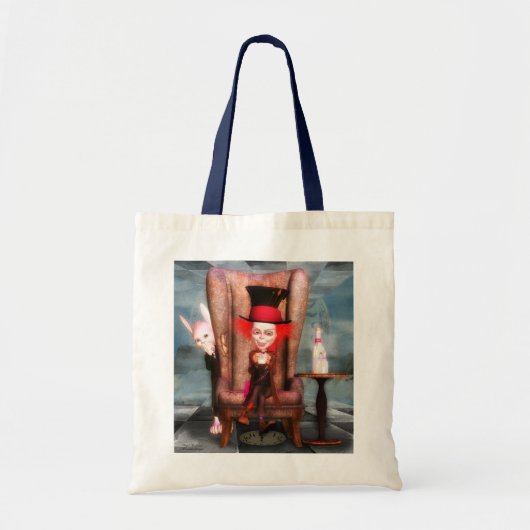 Mad als katter Designer Alice in Wonderland Bag Tote Bag (Voorkant)