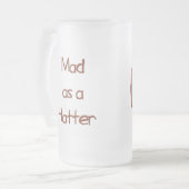 Mad als Mok van katter Frosted Glass (Voorkant links)