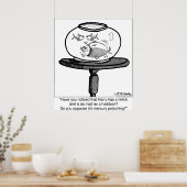 Mad als schelvis poster (Keuken)