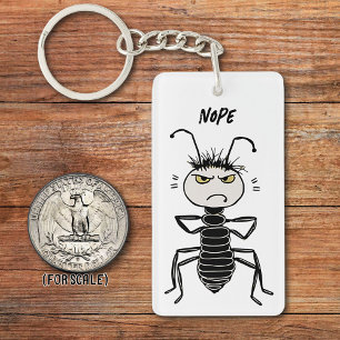 Mad Ant Insect Tekening Sarcastische zin Zak Charm Sleutelhanger