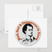 Mad, Bad & Dangerous to Know Briefkaart (Voorkant / Achterkant)
