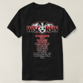 Mad Badger Wisconsin Forwarning Wex27re MAD T-shirt (Design voorkant)