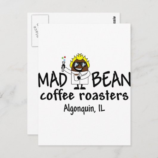 Mad Bean logo Briefkaart (Voorkant / Achterkant)