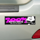 Mad Bear Bumpersticker (Op auto)