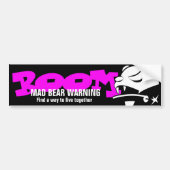 Mad Bear Bumpersticker (Voorkant)