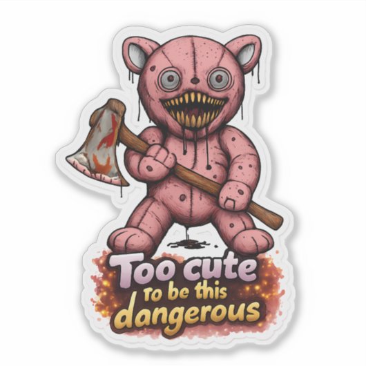 🐻💢 "Mad Bear Energy" Sticker 🎯🔥 (Voorkant)