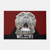 Mad Beware van Dog Corso Mastiff Doormat Deurmat (Voorkant)