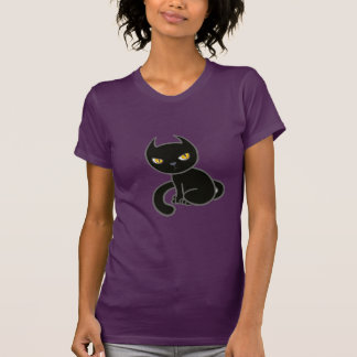 Mad Black Kitty Cat T-shirt