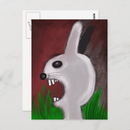 Mad Bunny Briefkaart (Voorkant / Achterkant)