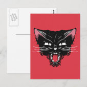 Mad Cat Briefkaart (Voorkant / Achterkant)