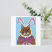 Mad Cat Invitation Bedankkaart (Staand voorkant)