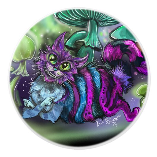 Mad Cat Keramische Knop (Voorkant)