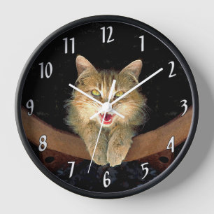 Mad Cat Painting - Cute Original Cat Art