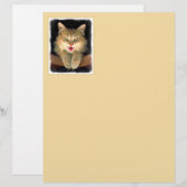 Mad Cat Painting - Cute Original Cat Art (Voorkant / Achterkant)