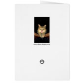 Mad Cat Painting - Cute Original Cat Art (Achterkant)