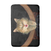 Mad Cat Painting - Cute Original Cat Art Badmat (Voorkant Verticaal)