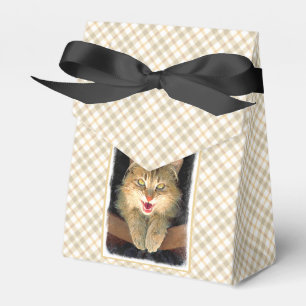 Mad Cat Painting - Cute Original Cat Art Bedankdoosjes