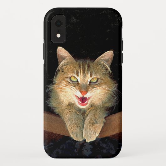 Mad Cat Painting - Cute Original Cat Art Case-Mate iPhone Case (Achterkant)