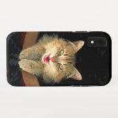 Mad Cat Painting - Cute Original Cat Art Case-Mate iPhone Case (Achterkant (horizontaal))