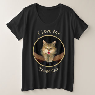 Mad Cat Painting - Cute Original Cat Art Grote Maat T-shirt