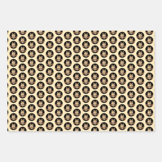 Mad Cat Painting - Cute Original Cat Art Inpakpapier Vel (Voorkant)