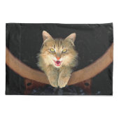 Mad Cat Painting - Cute Original Cat Art Kussensloop (Achterkant)