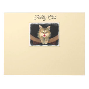 Mad Cat Painting - Cute Original Cat Art Notitieblok