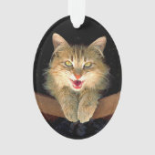 Mad Cat Painting - Cute Original Cat Art Ornament (voorkant)