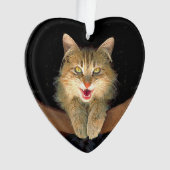 Mad Cat Painting - Cute Original Cat Art Ornament (voorkant)