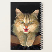Mad Cat Painting - Cute Original Cat Art Planner (Achterkant)