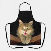 Mad Cat Painting - Cute Original Cat Art Schort (Voorkant)