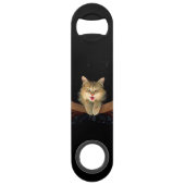 Mad Cat Painting - Cute Original Cat Art Speed Flessenopener (Voorkant)