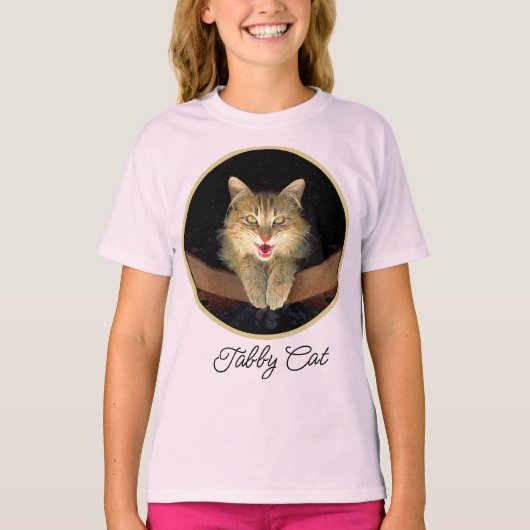 Mad Cat Painting - Cute Original Cat Art T-Shirt (Voorkant)