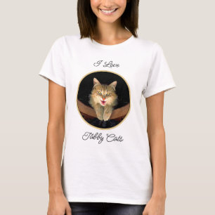 Mad Cat Painting - Cute Original Cat Art T-shirt