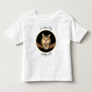 Mad Cat Painting - Cute Original Cat Art Toddler T Kinder Shirts