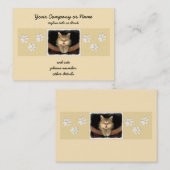 Mad Cat Painting - Cute Original Cat Art Visitekaartje (Voorkant / Achterkant)