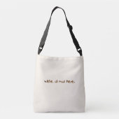 Mad Cat Rap van Aleta Crossbody Tas (Achterkant)