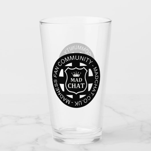 Mad Chat Beer Glass Glas (Voorkant)