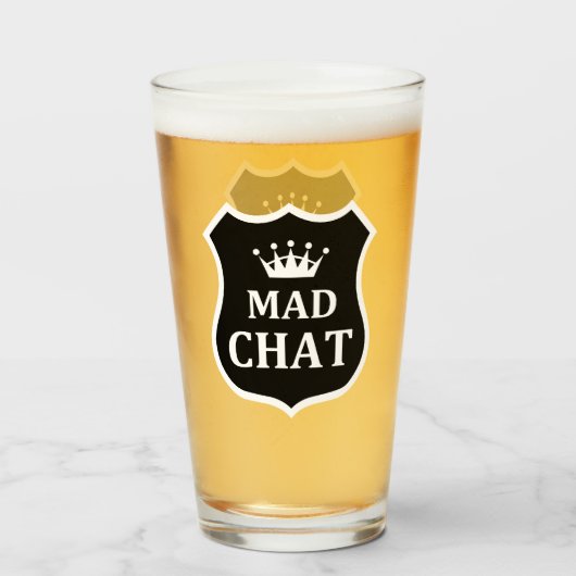 Mad Chat Glass Glas (Voorkant gevuld)