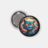 Mad Cheshire Cat Alice in Wonderland Magneet (Voorkant / Achterkant)