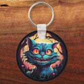 Mad Cheshire Cat Alice in Wonderland Sleutelhanger (Voorkant)