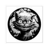 Mad Cheshire Cat Alice in Wonderland Zelfinktende Stempel (Design)