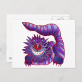 Mad Cheshire Cat Fire Briefkaart (Voorkant / Achterkant)