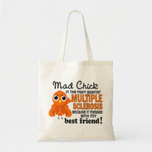 Mad Chick 2 Best Friend Multiple Sclerosis MS Tote Bag