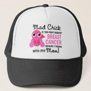 Mad Chick 2 Mam Breast Cancer Trucker Pet