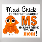 Mad Chick 2 Mam Multiple Sclerosis MS Poster (Voorkant)