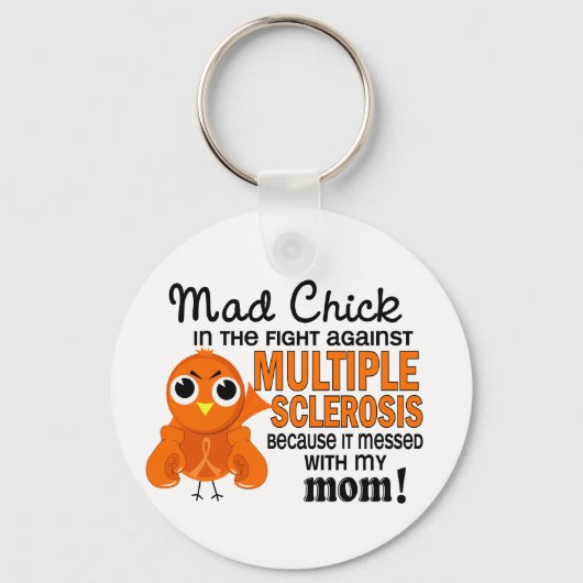 Mad Chick 2 Mam Multiple Sclerosis MS Sleutelhanger (Voorkant)