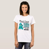Mad Chick 2 Mam Ovarian Cancer T-shirt (Voorkant volledig)